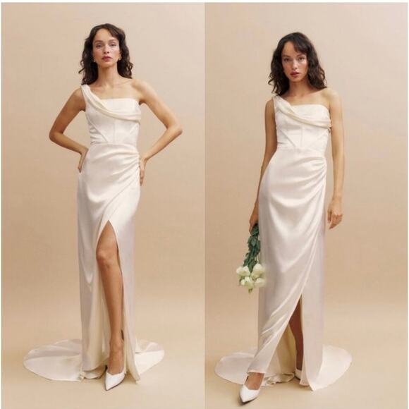 Reformation Dresses & Skirts - Reformation Eisa Silk Dress Ivory size 4 NWT